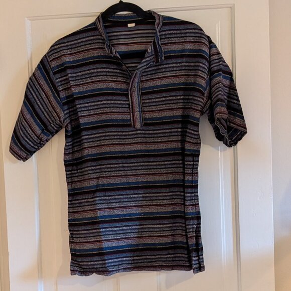 Made in Greece T-Shirt Stripes Vintage Geometric Size Medium - Picture 1 of 3